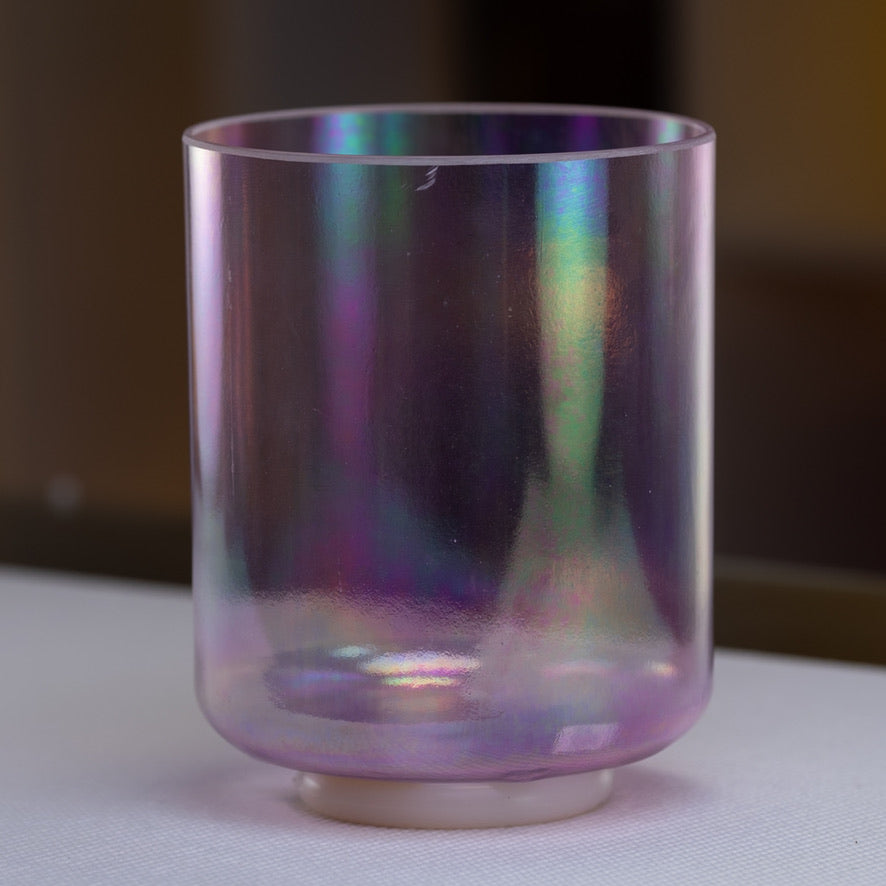 7" D+35 Apophyllite Saint Germain Aura Tall, Crystal Tones™