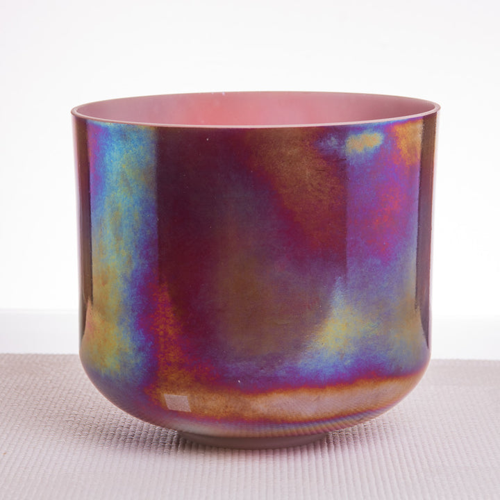10" G+15 Ruby & Mother of Platinum Crystal Singing Bowl, Crystal Tones™