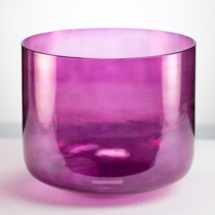 12" C#+11 Healing Violet Flame Crystal Singing Bowl