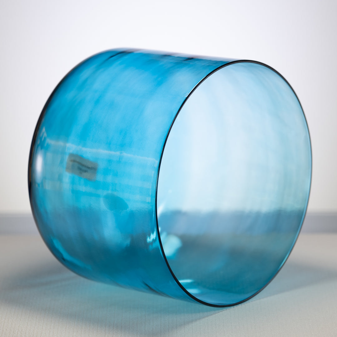 11.75" C-23 Caribbean Blue Crystal Singing Bowl
