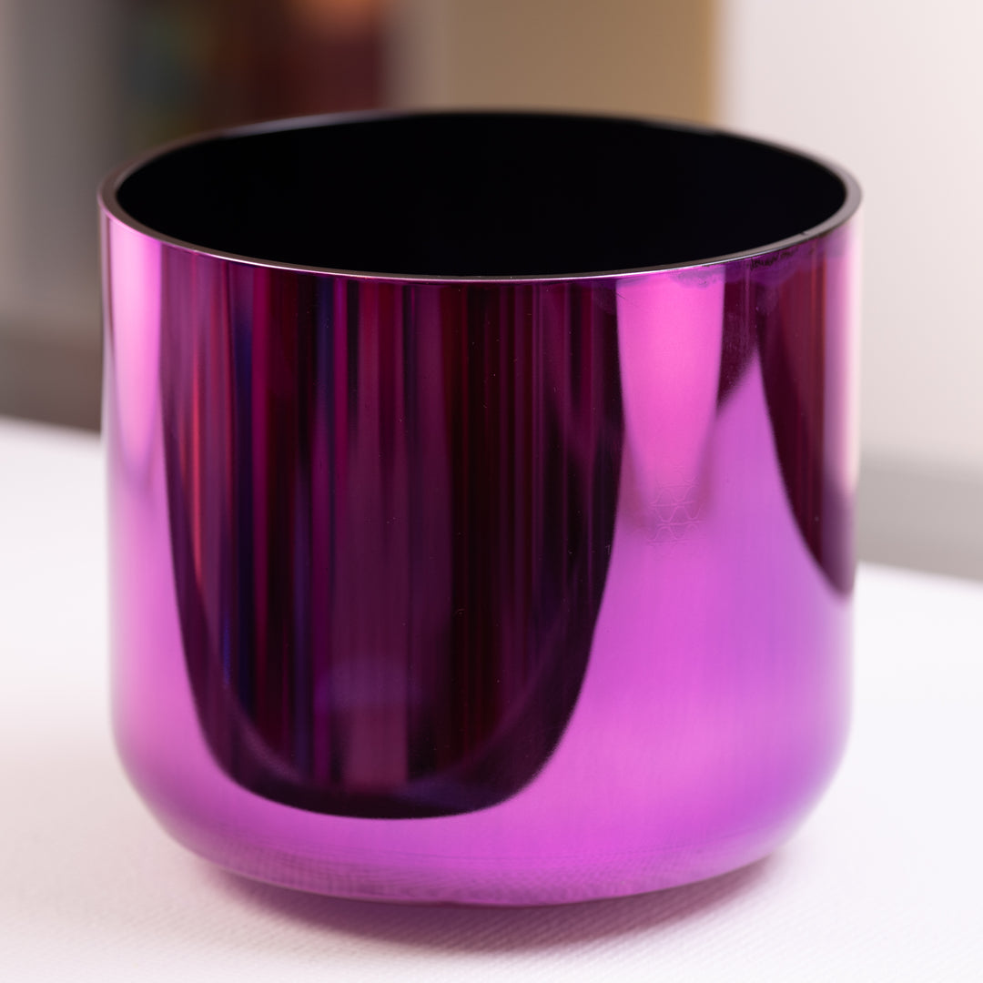 10.25” D#+10 Magenta Manifestation Crystal Symphony Bowl