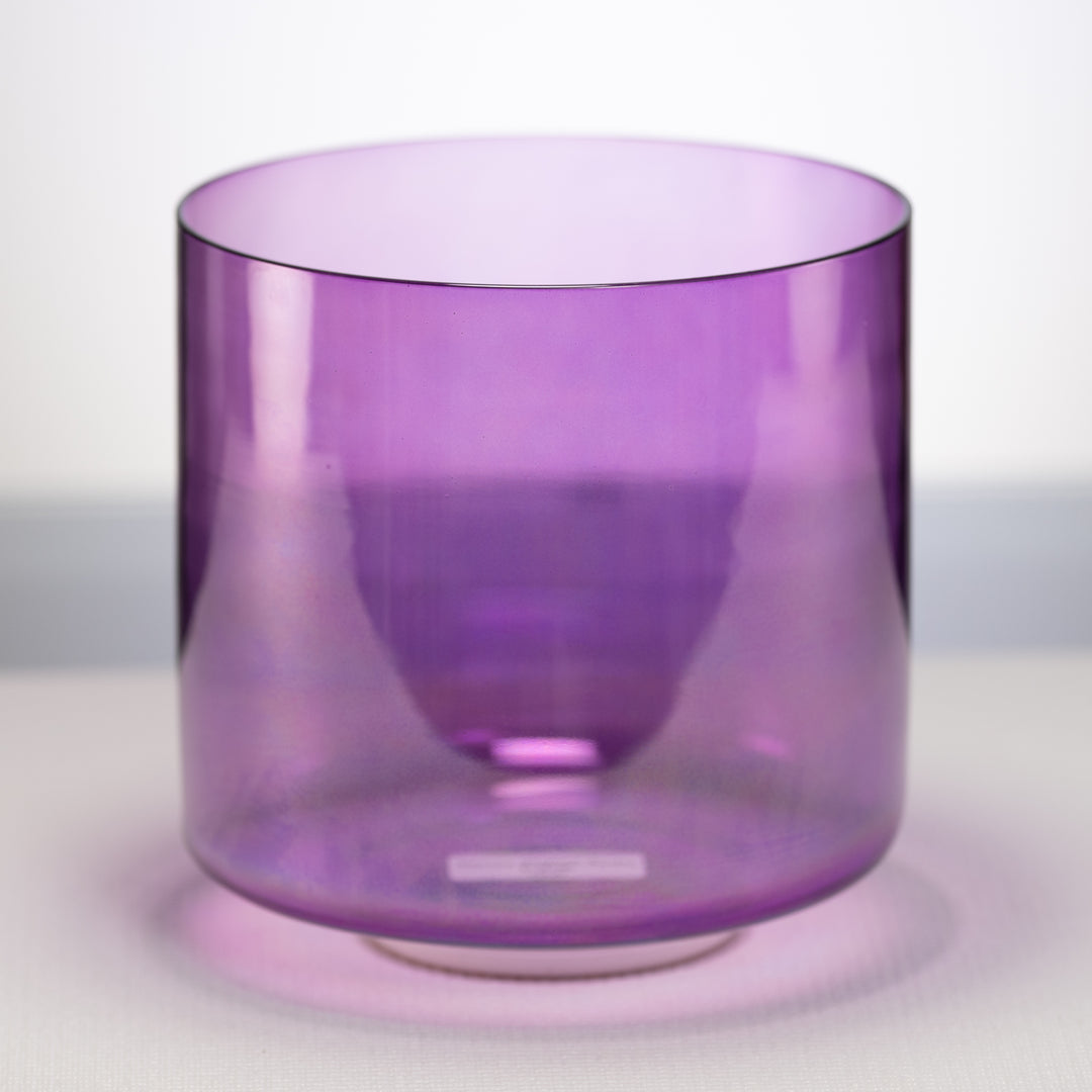 8" B+46 Lavender Lotus Crystal Singing Bowl