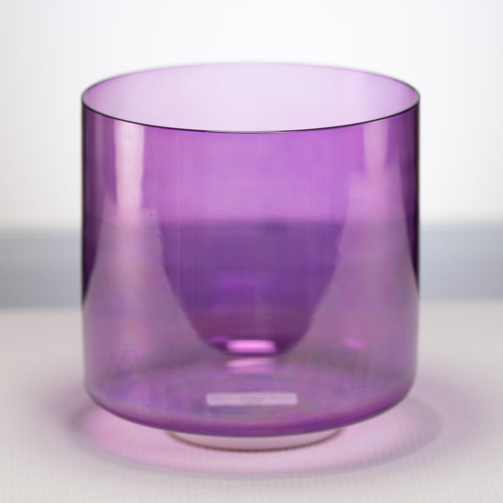 8" B+46 Lavender Lotus Crystal Singing Bowl