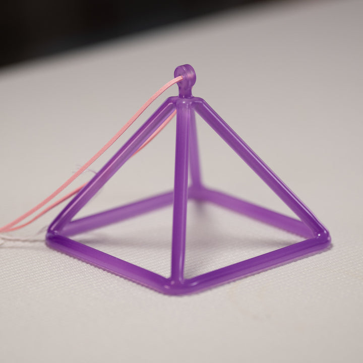 4.75" F#-32 Light Purple Crystal Pyramid