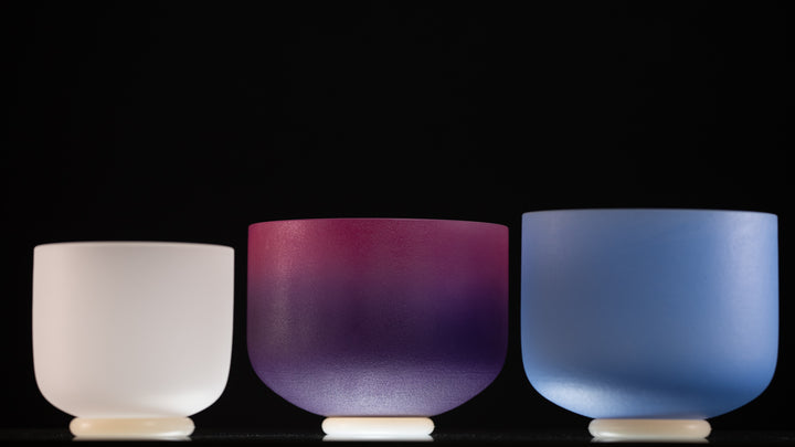 F, C & G: Harmonizing Frosted Singing Bowl Set