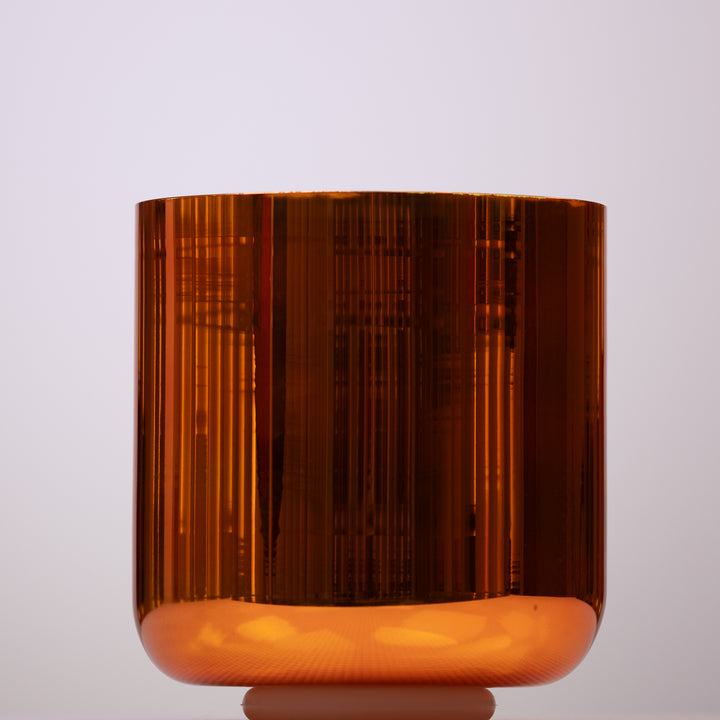8" C#+21 Solar Soul Crystal Singing Bowl, Gold inside