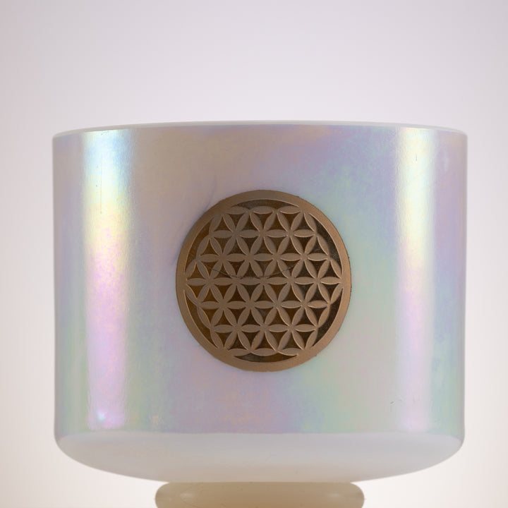 9" C-40 Mother of Platinum & 24k Flower of Life, Crystal Tones™