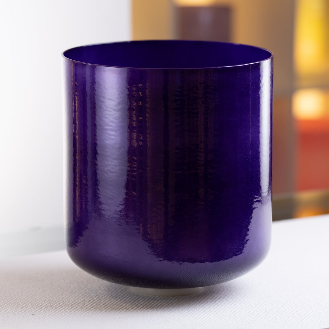 12" C+32 Iris Illumination Crystal Bowl, Tall