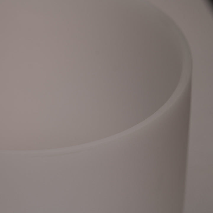 11.75" F+1 White Frosted Singing Bowl