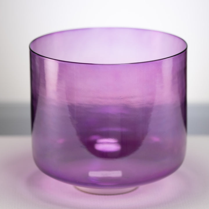 10" F#-13 Lavender Lotus Crystal Singing Bowl