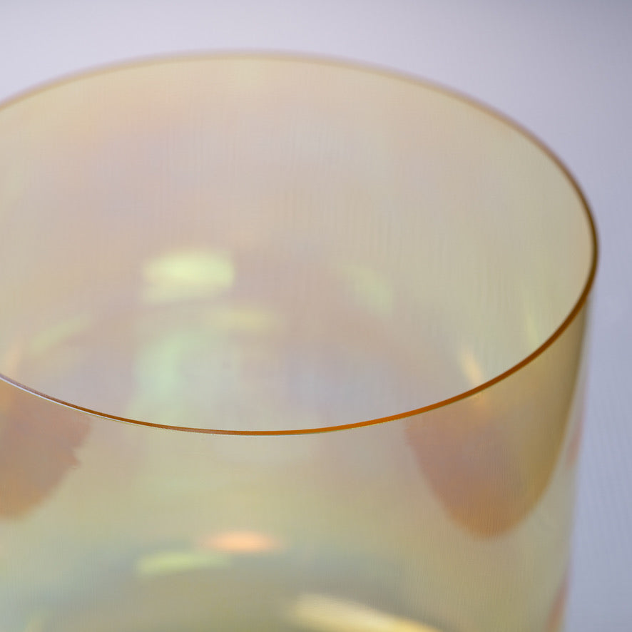 9.25" D-25 Radiant Sun Crystal Singing Bowl