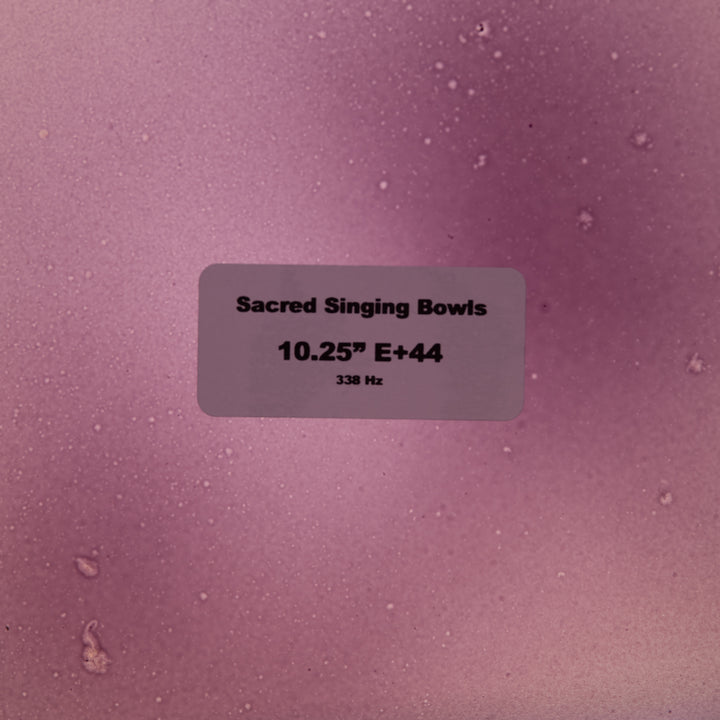 10.25” E+44 Amethyst Activation Crystal Symphony Bowl