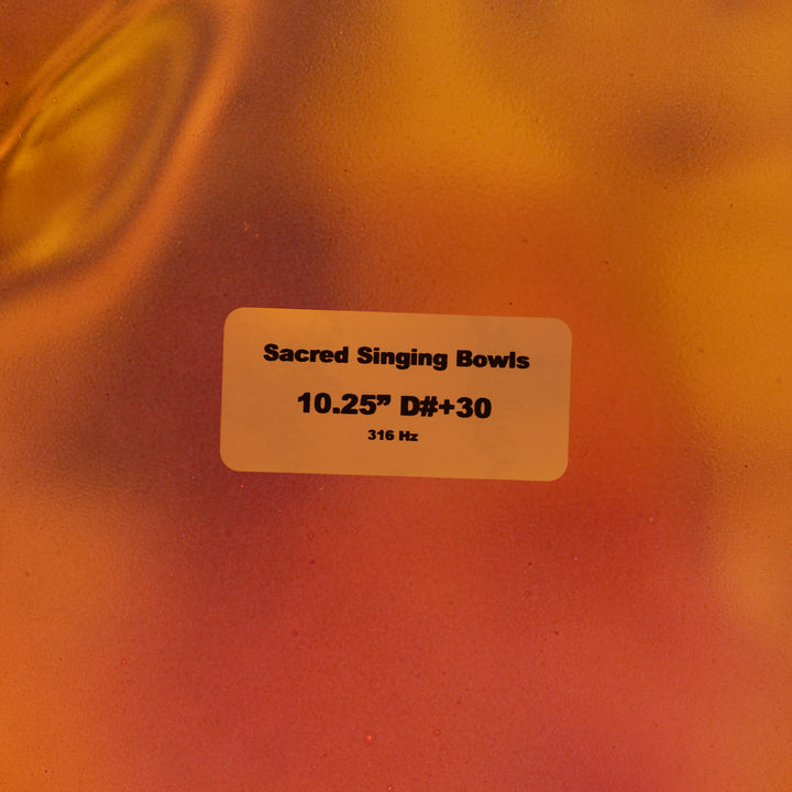 10.25" D#+30 Magenta & Gold Crystal Symphony Bowl
