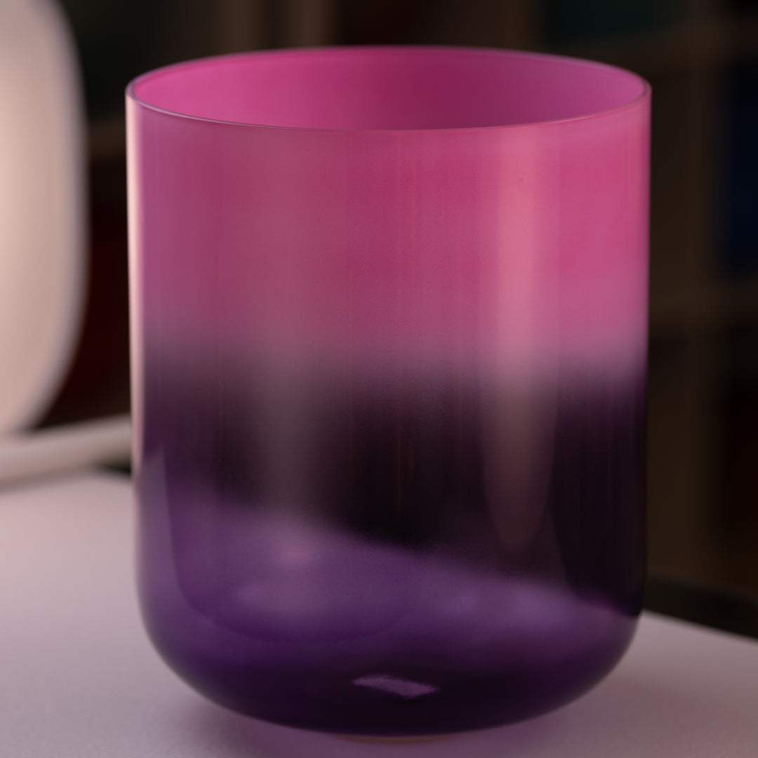 12” E+30 Blossoming Heart Crystal Symphony Bowl, Tall