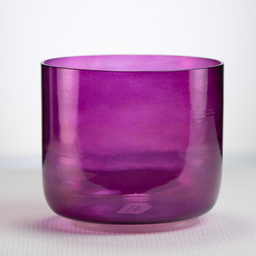 7.25" D+42 Healing Violet Flame Crystal Singing Bowl