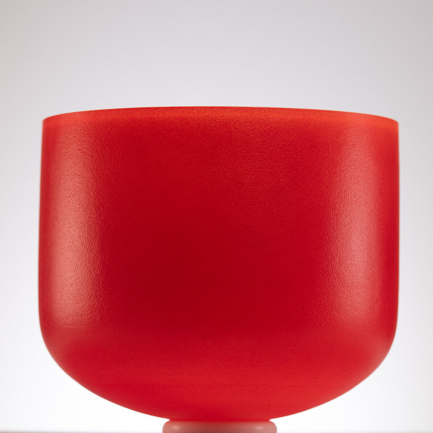 13" G#-22 Sedona Sunrise Frosted Crystal Singing Bowl