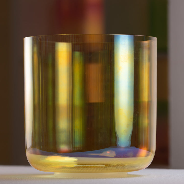 9.25" D-25 Radiant Sun Crystal Singing Bowl