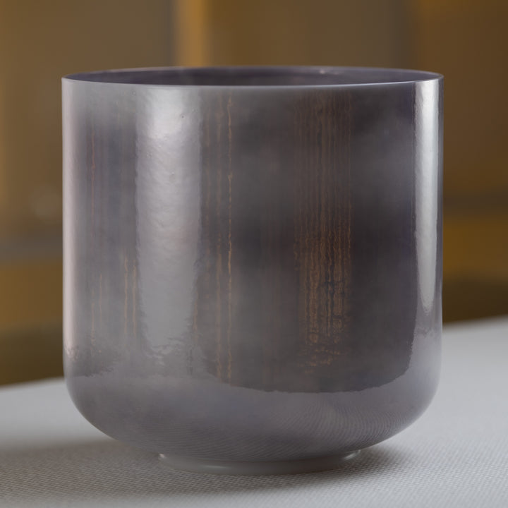9.25" F#-43 Dark Moon Crystal Singing Bowl
