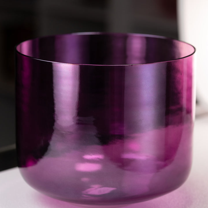 12" D#-3 Healing Violet Flame Crystal Singing Bowl