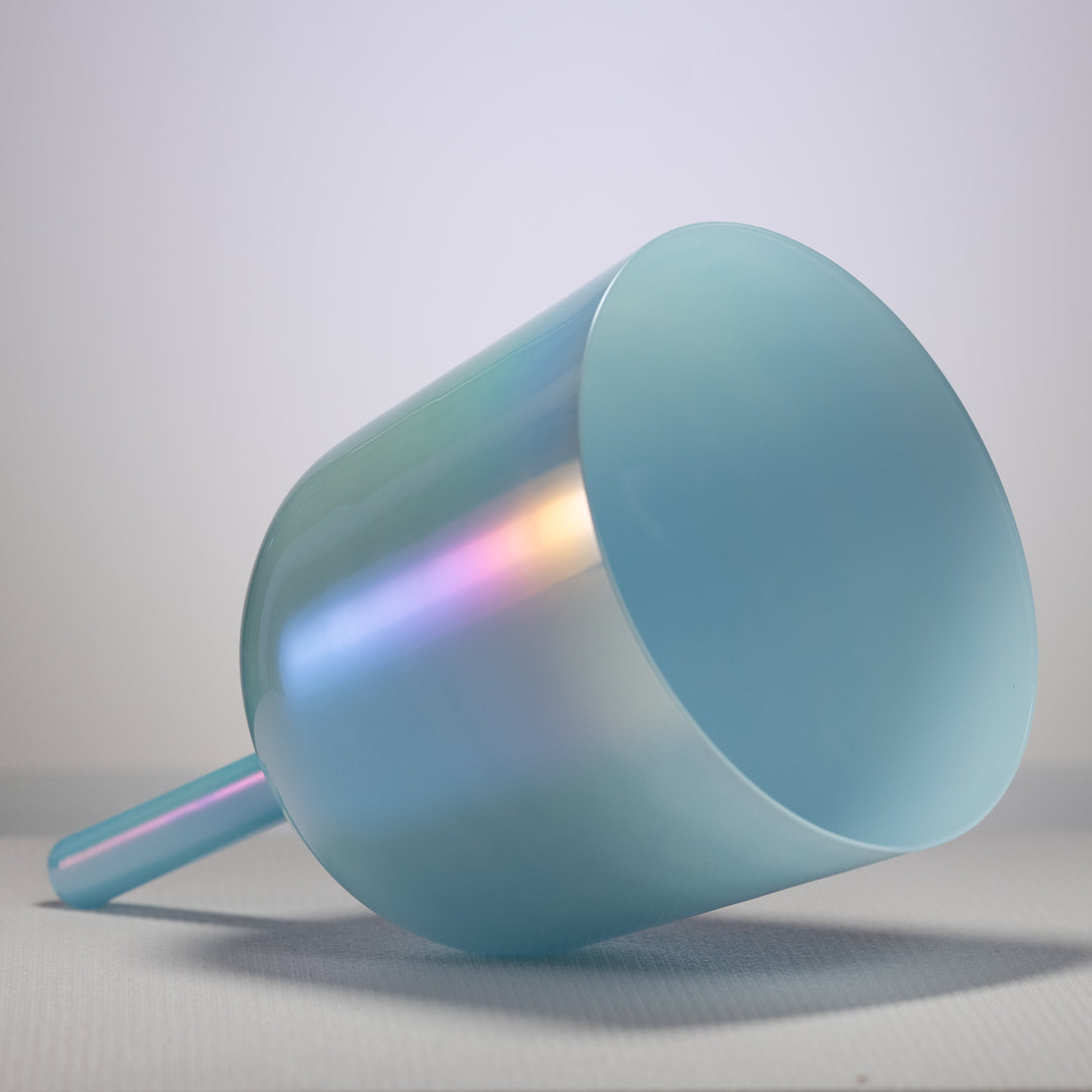 8" D-1 Radiant Peace Crystal Singing Bowl, Perfect Pitch