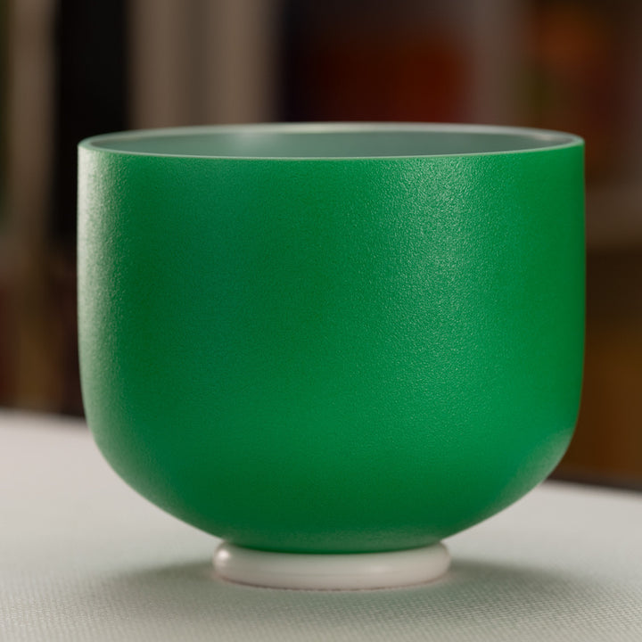 9" A#-22 Emerald Heart Singing Bowl
