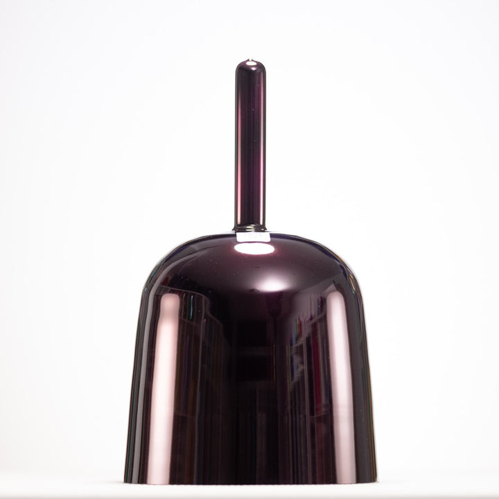 7.75" C-6 Divine Violet Flame Crystal Singing Bowl, 24k Gold inside