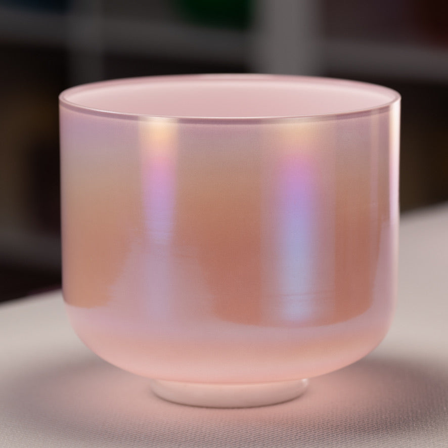 9" C#+6 Goddess Glow Crystal Singing Bowl, Perfect Pitch
