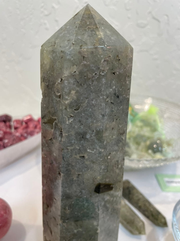 Large Prehnite Tower
