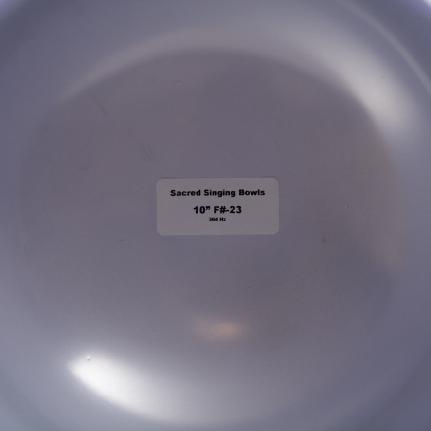 10" F#-23 Father Sky Singing Bowl, Frosted