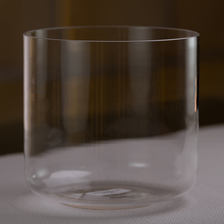 8" C#+20 Clear Quartz Crystal Singing Bowl