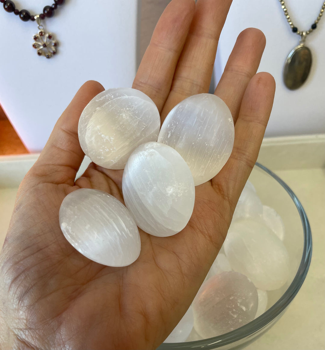 Selenite Pillow Stones
