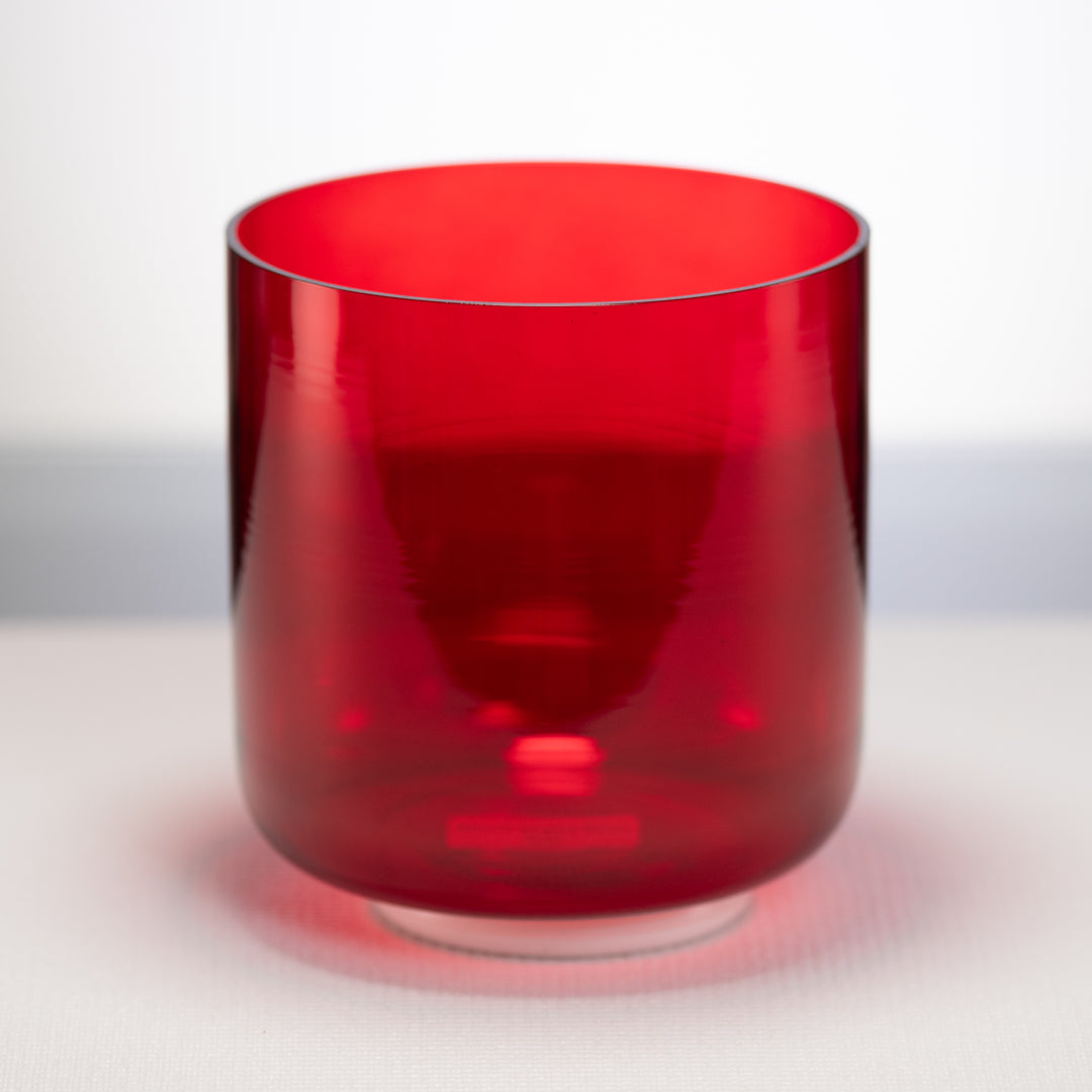 7" F-1 Ruby Ray Crystal Singing Bowl, Perfect Pitch
