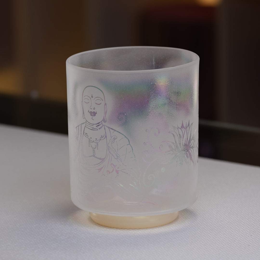 7" G#+10 Platinum etched with Buddha, Crystal Tones™