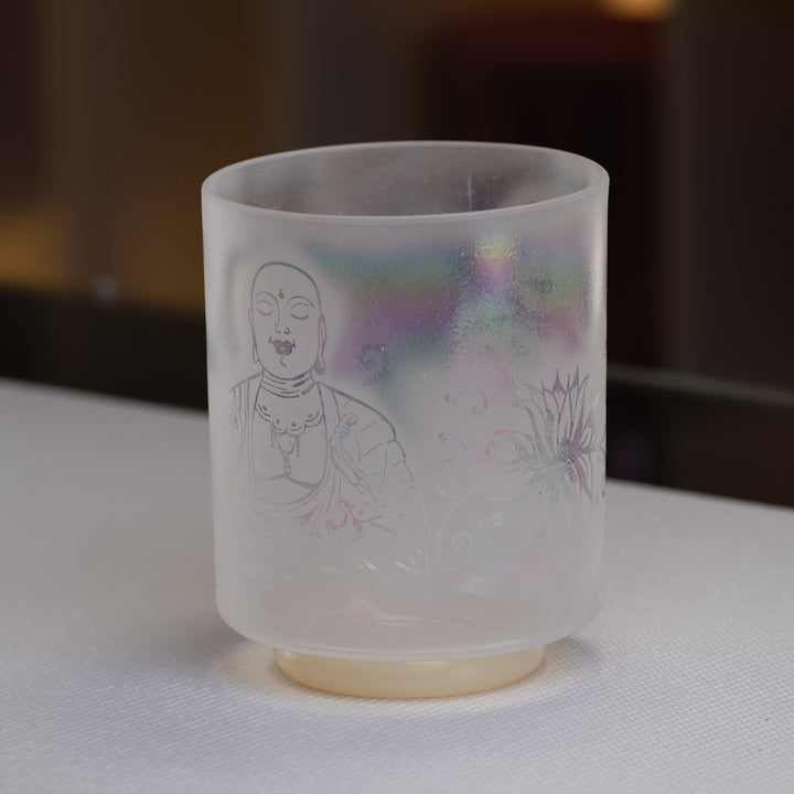 7" G#+10 Platinum etched with Buddha, Crystal Tones™