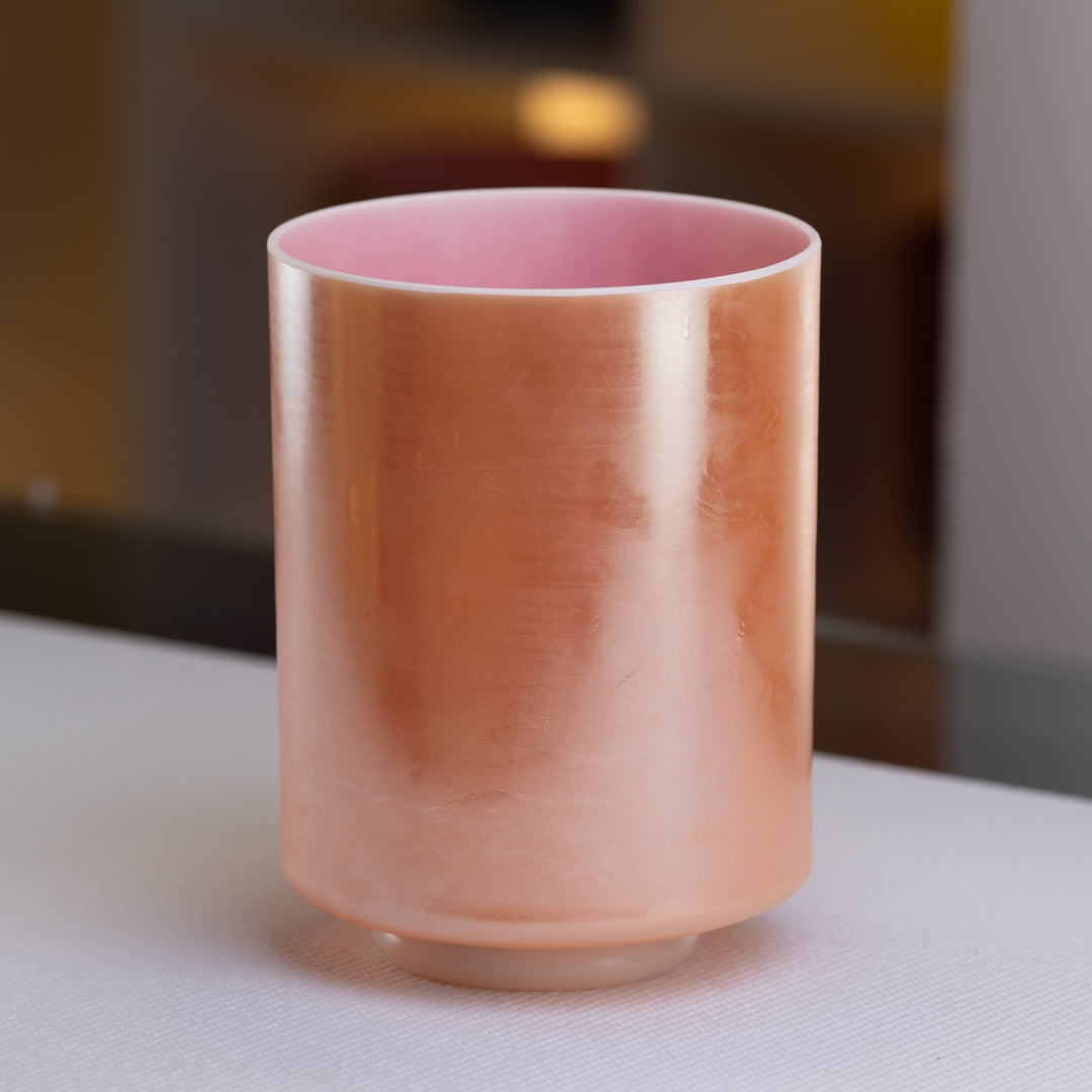 8" D#-20 Laughing Buddha & Pink Ocean Gold Tall, Crystal Tones™