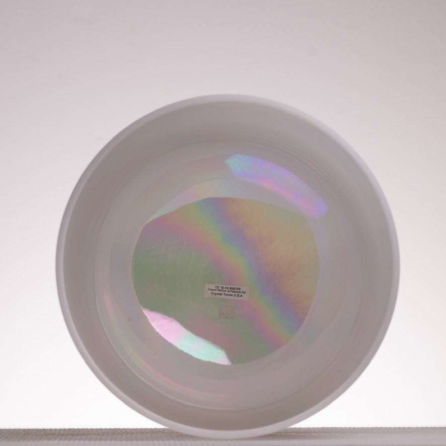 12" B-10 Frosted with Mother of Platinum inside, Crystal Tones™
