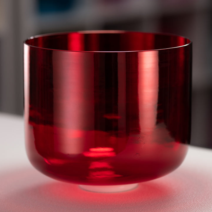 11.75" C#-35 Ruby Ray Crystal Singing Bowl