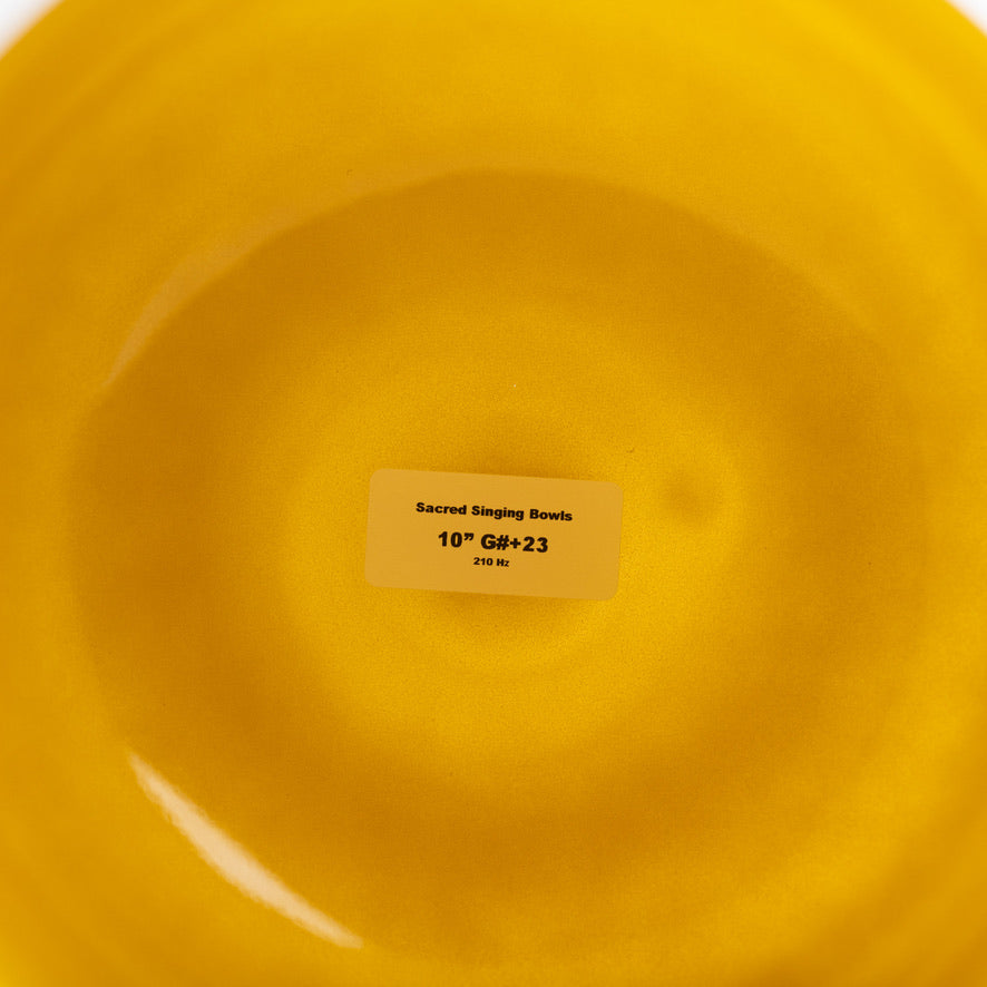 10" G#+23 Supernova Singing Bowl with Flower of Life