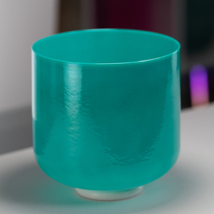 9" G#+37 Turquoise Tide Crystal Singing Bowl