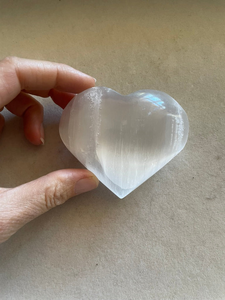 Selenite Hearts