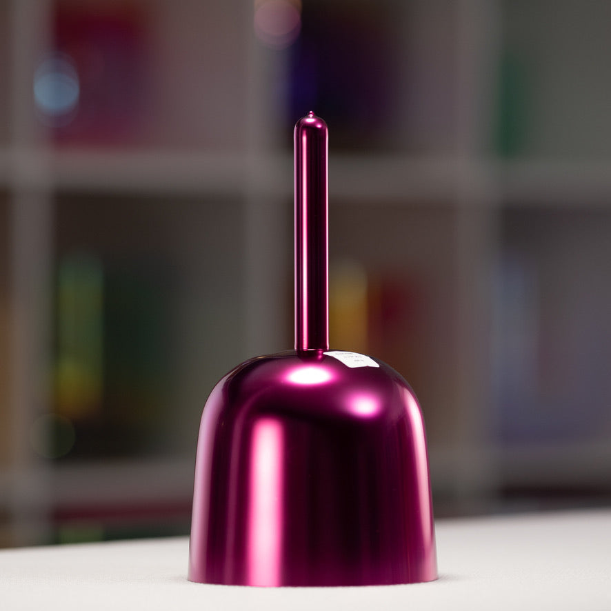 5.75" A-3 Radiant Rose Crystal Singing Bowl, 24k Gold inside