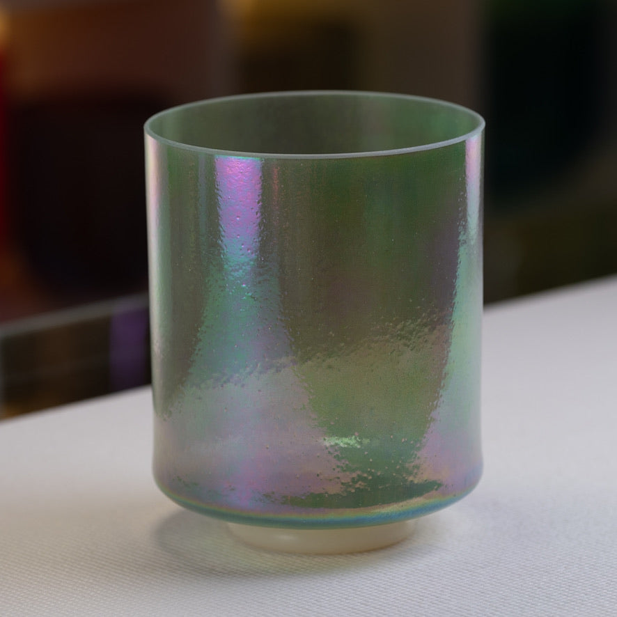 8" C-45 Chrysoprase & Platinum, Crystal Tones™