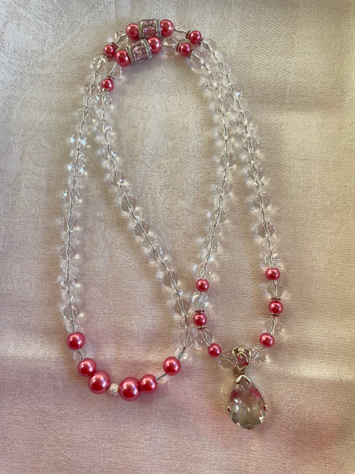 Faceted Clear Quartz Mala