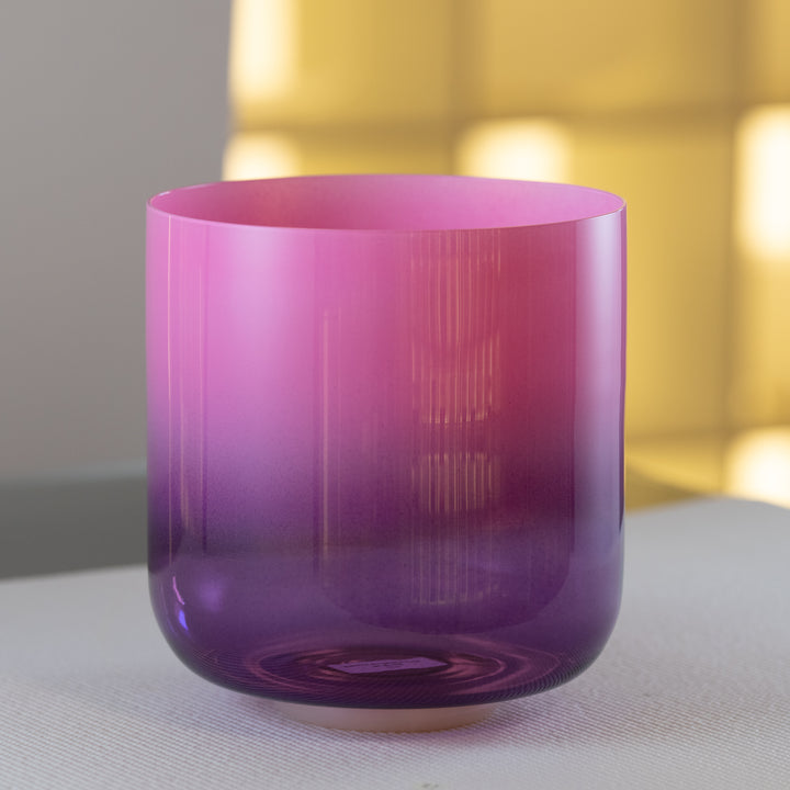 9" E-10 Blossoming Heart Crystal Singing Bowl