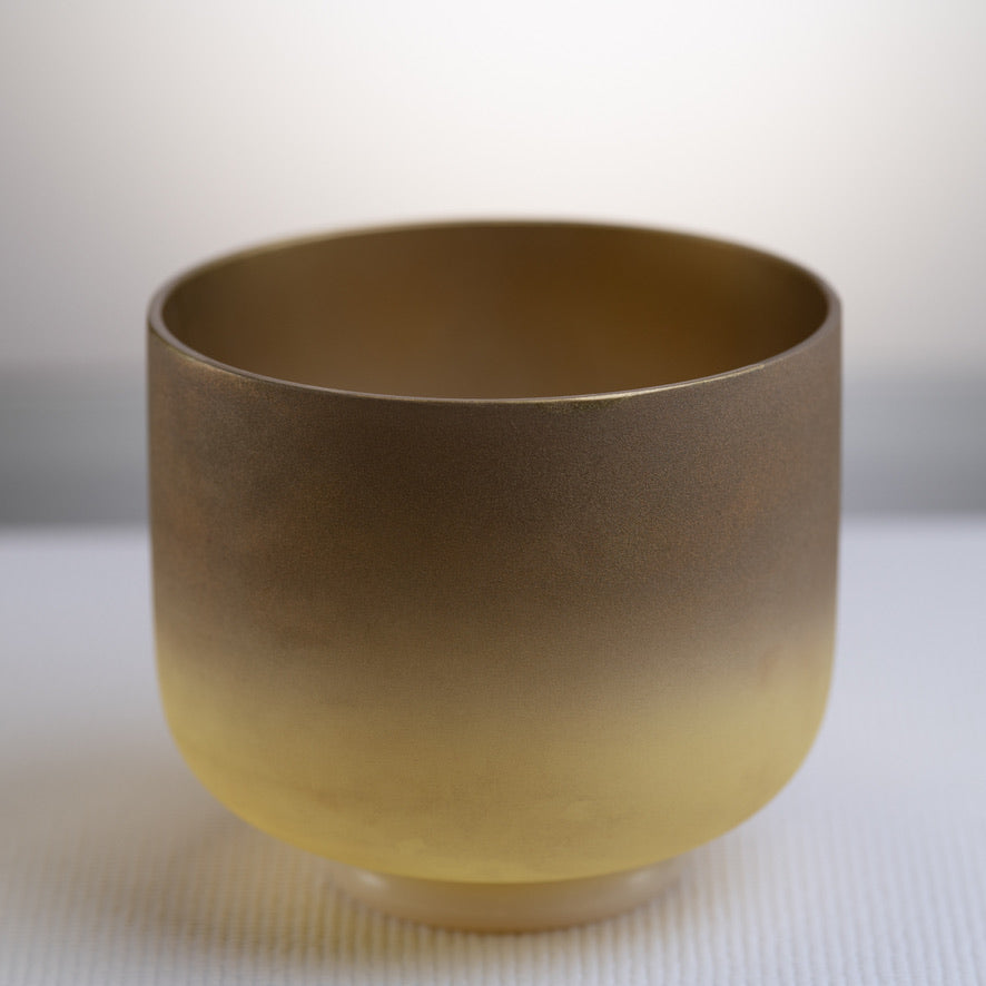 7.75" G+24 Golden Healer Frosted Singing Bowl