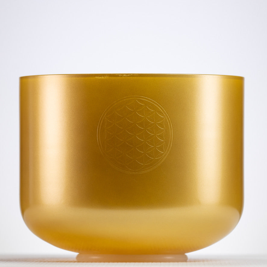 10" G#+23 Supernova Singing Bowl with Flower of Life