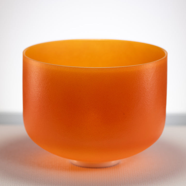 12" C#-27 Setting Sun Frosted Crystal Singing Bowl