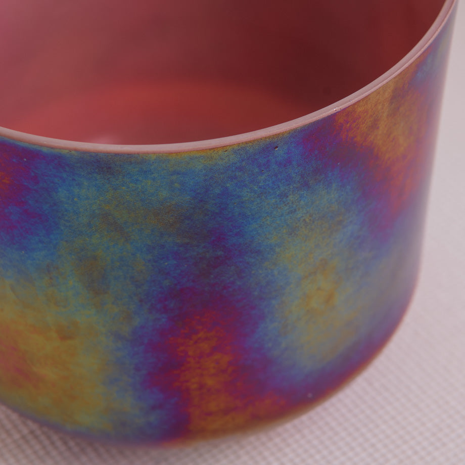 10" G+15 Ruby & Mother of Platinum Crystal Singing Bowl, Crystal Tones™