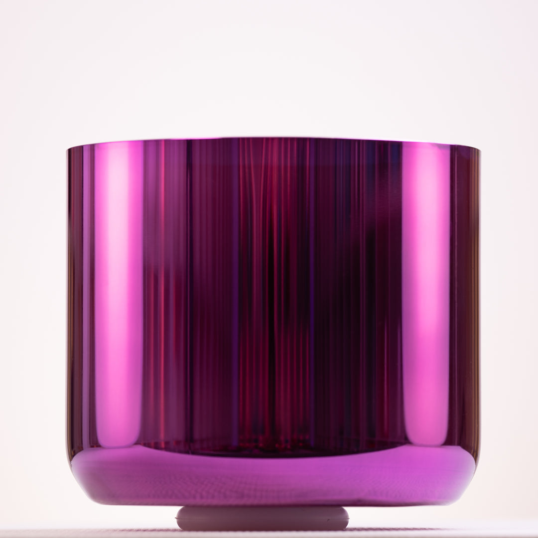 10.25” D#+10 Magenta Manifestation Crystal Symphony Bowl