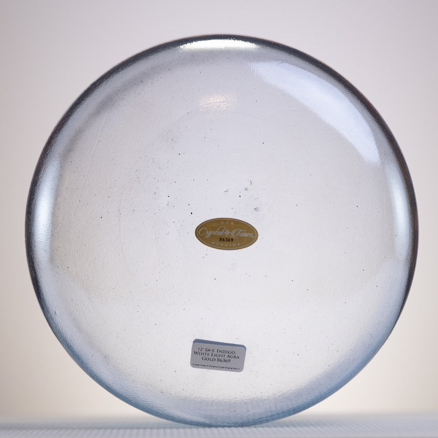 12" G#-5 Indigo & White Light Gold, Crystal Tones™